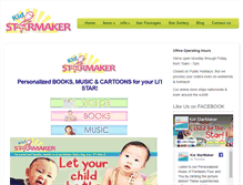 Tablet Screenshot of kidstarmaker.com